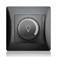 Διακόπτης Dimmer A/R για LED 200W Μαύρο Lineme H-Series 50-00141-2